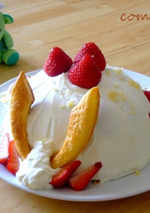こどもの日♪市販のスポンジで！兜のケーキ-レシピのメイン写真