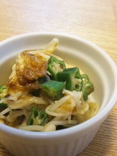 簡単♪おくらとえのきの和え物-レシピのメイン写真