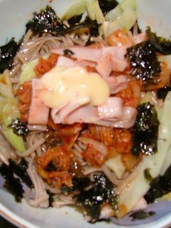 アメリカ 春キャベツとキムチの冷やし蕎麦-レシピのメイン写真