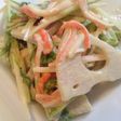 ★蓮根と水菜のごま山葵和え和風サラダ★