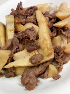 手軽にコク旨 たけのこと牛こま炒め-レシピのメイン写真