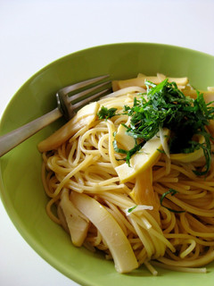 たけのこと新たまねぎのしそ和風パスタ-レシピのメイン写真