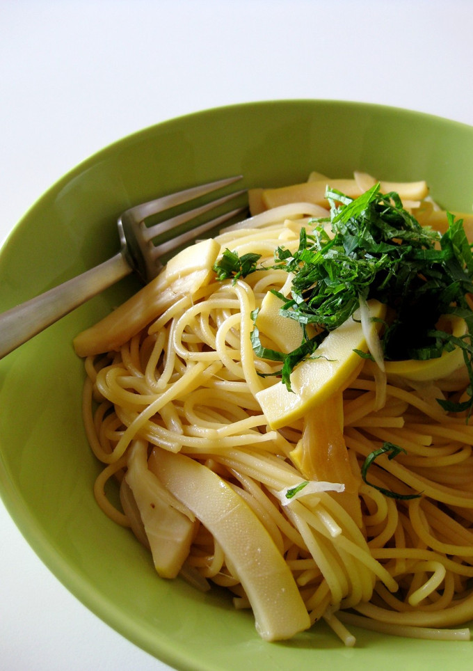たけのこと新たまねぎのしそ和風パスタ-レシピのメイン写真