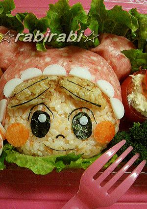 【キャラ弁あかちゃんまん】可愛いお弁当-レシピのメイン写真