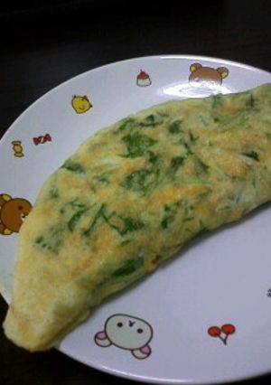 しゃきしゃき♪水菜の和風オムレツ-レシピのメイン写真