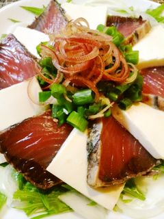 ❤鰹とお豆腐のサッパリサラダ❤-レシピのメイン写真