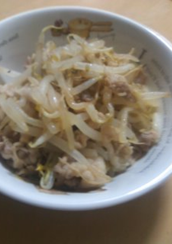 簡単!お安く!豚肉ともやしのポン酢炒め-レシピのメイン写真