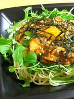 キムチ納豆パスタ☆ゴマ油&マヨが決め手★-レシピのメイン写真