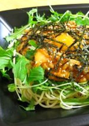 キムチ納豆パスタ☆ゴマ油＆マヨが決め手★-レシピのメイン写真