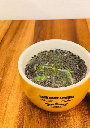 潮風香る豆苗スープ-レシピのメイン写真