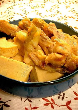 中華スープで☆高野豆腐と手羽元の煮物☆-レシピのメイン写真
