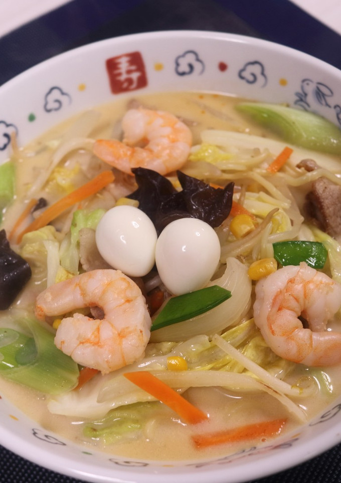 海鮮と野菜たっぷり！長崎ちゃんぽん-レシピのメイン写真