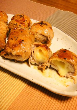 餃子の皮で失敗なしの肉巻きチーズ!!-レシピのメイン写真