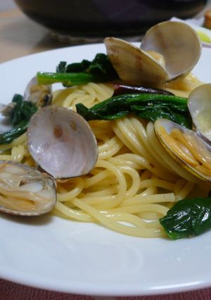 ☆旦那クックあさりとほうれん草のパスタ☆-レシピのメイン写真