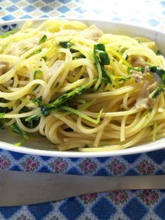豚と豆苗のパスタ-レシピのメイン写真