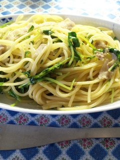 豚と豆苗のパスタ-レシピのメイン写真