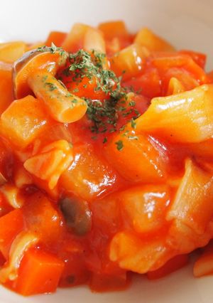 冷蔵庫の残り物deトマトジュース煮込み-レシピのメイン写真
