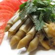 三番瀬マテガイの酢味噌和え パクチー添え