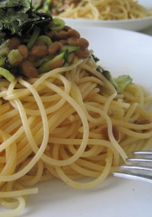 かんたん！混ぜるだけ納豆パスタ-レシピのメイン写真