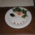 斬新!帆立の岩ノリソースカルパッチョ