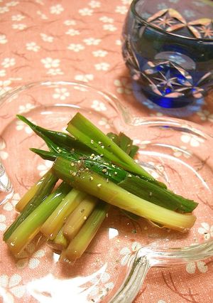 おつまみに☆行者ニンニクのワイン醤油漬☆-レシピのメイン写真