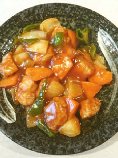 揚げずにオーブンでブロック肉の「酢豚」♪-レシピのメイン写真