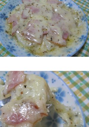 チンするだけ☆山いもベーコンチーズ-レシピのメイン写真