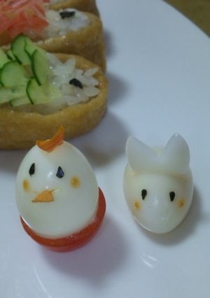 ☆ウズラの卵で可愛い動物☆-レシピのメイン写真