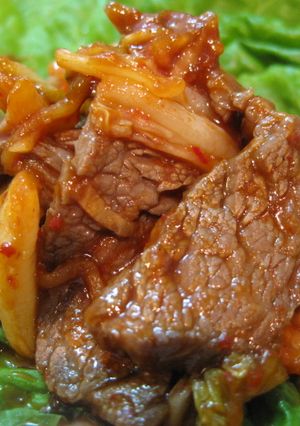 焼肉のタレで♪ 牛肉キムチ炒め-レシピのメイン写真