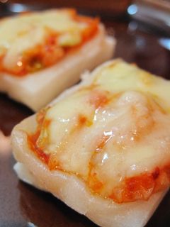 キムチーズのお餅ピザ-レシピのメイン写真