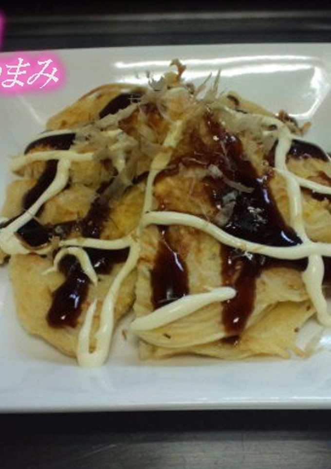 超簡単！お好み焼き風★そうめんのおつまみ-レシピのメイン写真
