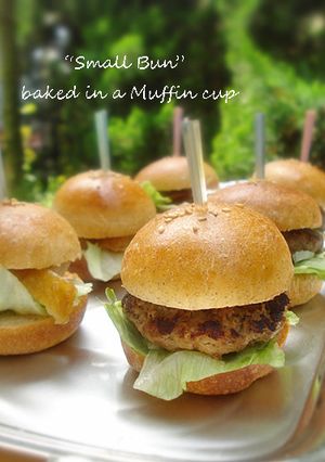 マフィン型deバンズ♪ミニミニバーガー-レシピのメイン写真