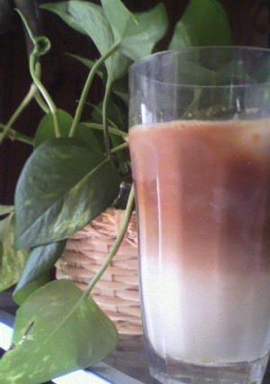 簡単にインスタントで二層カフェラテ♪-レシピのメイン写真
