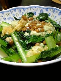 小松菜と納豆の炒め物★-レシピのメイン写真