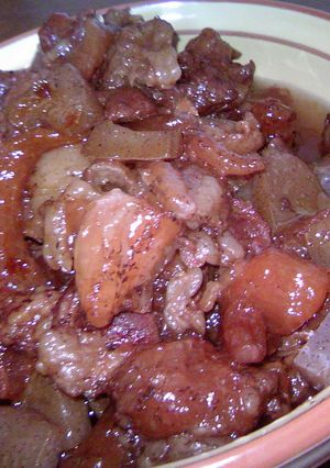 炊飯器deぼっかけ（牛筋の煮込み）-レシピのメイン写真