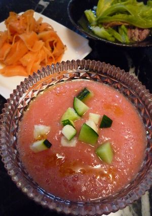 完熟トマトで簡単ガスパッチョ-レシピのメイン写真