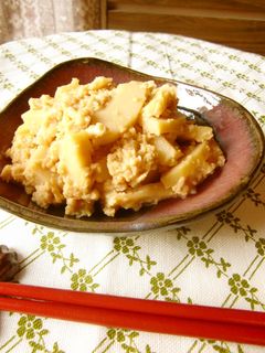 たけのこの味噌炒め煮~卵とじ-レシピのメイン写真