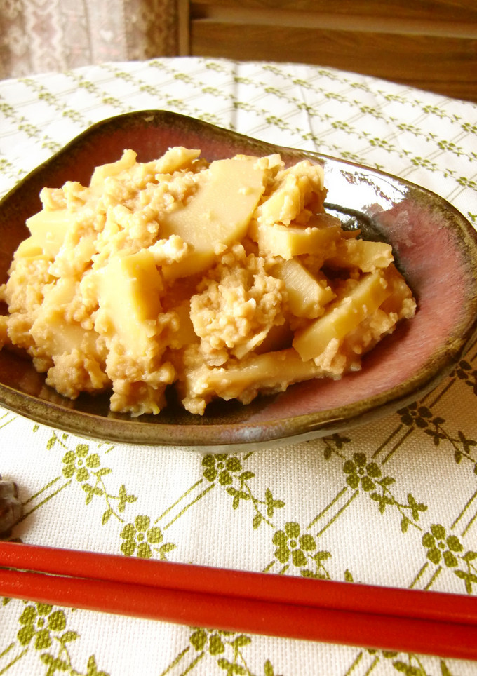 たけのこの味噌炒め煮～卵とじ-レシピのメイン写真