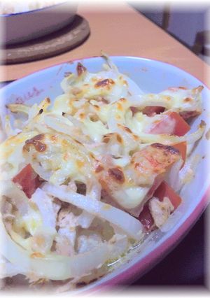 玉ねぎとシーチキンのにんにくマヨチー焼き-レシピのメイン写真