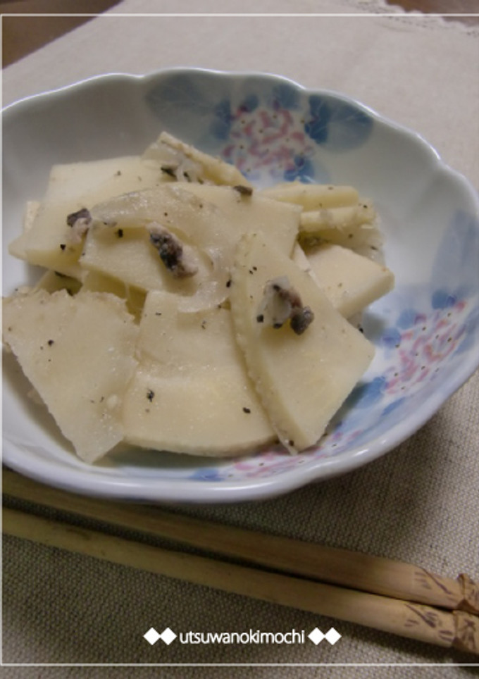 簡単です！筍とアンチョビの炒め物-レシピのメイン写真