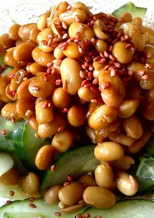 食べる大豆ドレッシングのキュウリサラダ-レシピのメイン写真