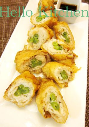 インゲンの白身魚巻き天ぷら-レシピのメイン写真