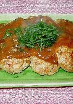 ヘルシーハンバーグ　味噌ソース-レシピのメイン写真