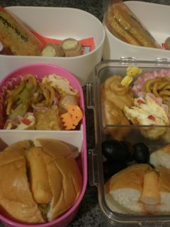 ホットドッグ弁当2人分 10分で-レシピのメイン写真