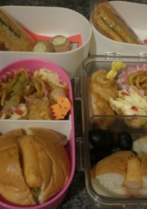 ホットドッグ弁当２人分　１０分で-レシピのメイン写真