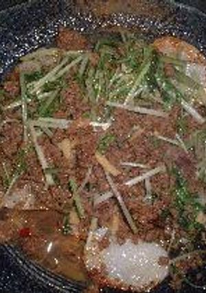 長いものソテーひき肉ソースがけ-レシピのメイン写真