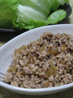 ピリ辛☆ミンチのレタス包み-レシピのメイン写真