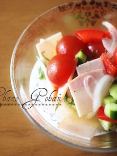混ぜるだけ♪ハムと野菜のマリネ-レシピのメイン写真