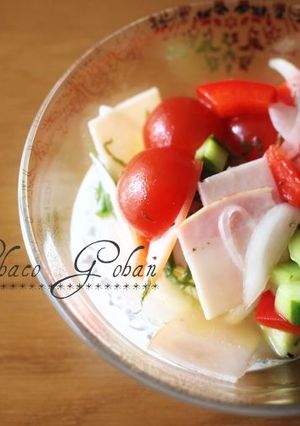 混ぜるだけ♪ハムと野菜のマリネ-レシピのメイン写真