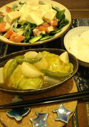 さっぱりトロリあんかけ和風ロールキャベツ-レシピのメイン写真